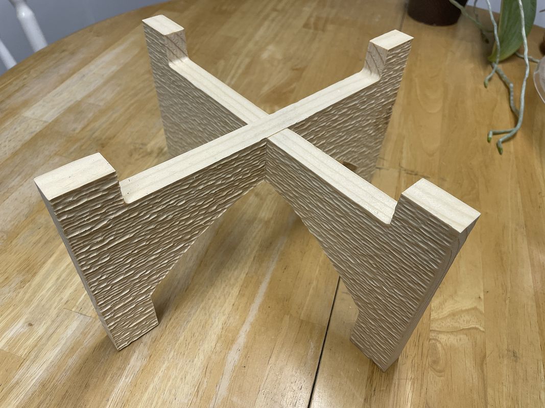Textured Interlocking Plant Stand
