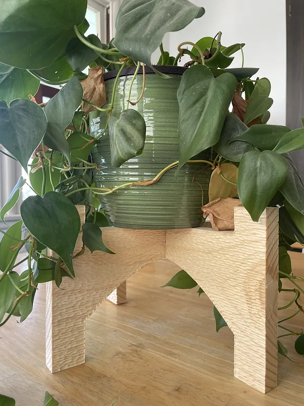 Textured Interlocking Plant Stand - image 2