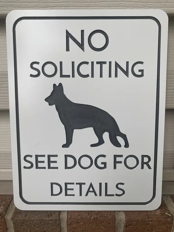 No Soliciting Sign - image 1