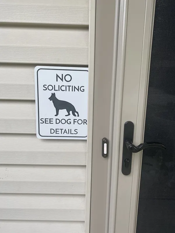 No Soliciting Sign - image 2