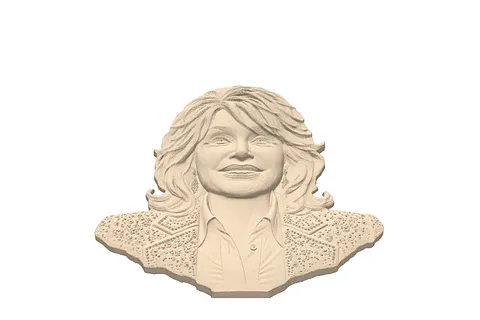 Dolly Parton Deep Relief Portrait