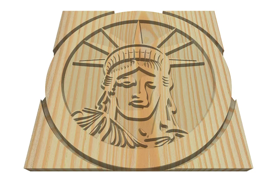 liberty coin 2D - image 1