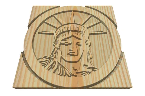liberty coin 2D