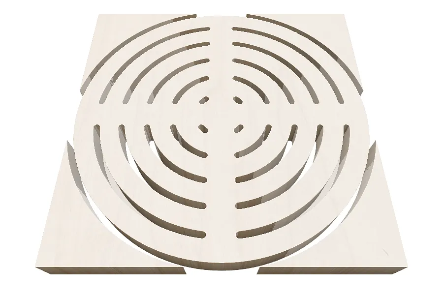 MJ2 Concentric Circles trivet - image 1